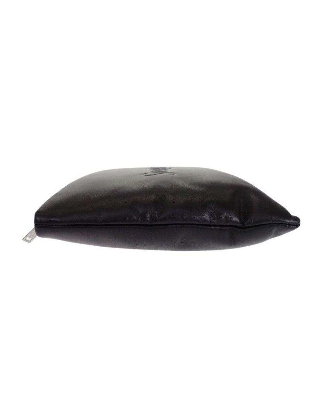 Saint Laurent Large Puffy Pouch Clutch Lambskin Black Silver - Picture 3 of 14